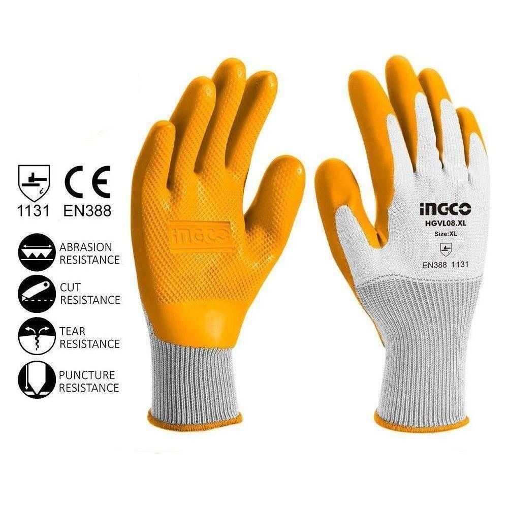 Ingco HGVL08-XL Latex Gloves XL - KHM Megatools Corp. Ingco HGVL08-XL Latex Gloves XL - KHM Megatools Corp.